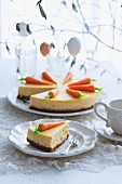 Cheesecake with carrots for Easter