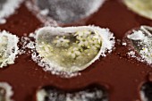 Heart-shaped ice cubes with elderflowers