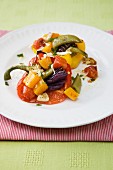 Baked peppers with garlic