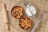 Almond and chocolate tartlets