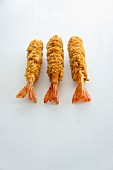 Three tempura prawns