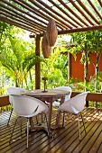 Dining area on terrace