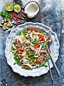 Beef salad with coconut, chillies and peanuts (Thailand)