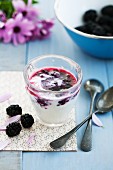Blackberry yoghurt