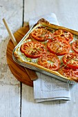 Vegetable tart with tomatoes