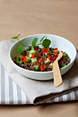 Quinoa salad with cucumber and tomato