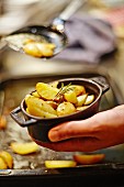 Tray-baked potatoes with rosemary