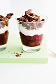 Black Forest cherry crumble