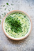 Herb and spinach soup