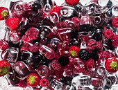 Berry ice cubes