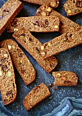 Biscotti with pistachios and figs