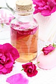 Home-made rosewater (for bathing, as a fragrance)