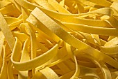 Fresh tagliatelle noodles