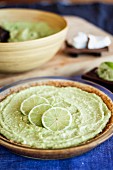 Lime and avocado pie