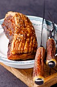 Crackling roast pork belly with fennel and chilli
