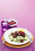Turkish meatballs with cucumber couscous