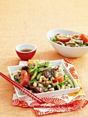 Asian-style beef and beans