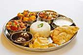 Thali (A selection of dishes, India)