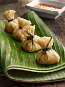 Stuffed pastry parcels, Thailand