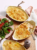 Seafood gratin