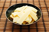A bowl of bamboo shoots
