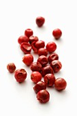 Red peppercorns (close-up)