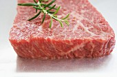 Kobe beef steak with fresh rosemary