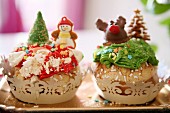 Funny cupcakes with amaretti