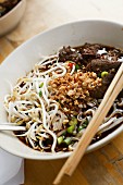 Noodle soup with beef