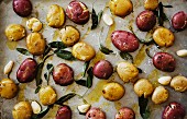 Potatoes with garlic and sage