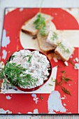 Tuna rillette with dill