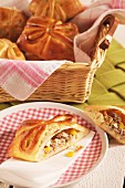 Pastry parcels filled with minced meat
