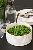Peas with bacon and herbs