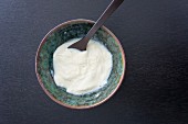 A bowl of yuba (Japanese soya product)