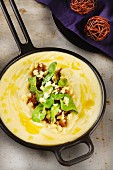 Creamy polenta with mushrooms