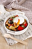 Vegetable stew with ceps
