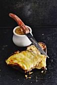 Rustic cheese on toast