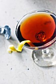 Martinez cocktail with gin and Vermouth