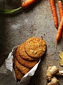 Ginger biscuits with carrots