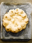 Pavlova on a baking tray