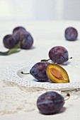 Damsons on a table