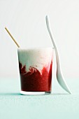 A banana and cherry smoothie