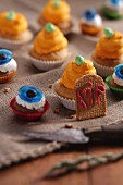 Assorted cupcakes for Halloween