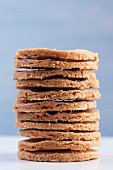 A stack of sables Breton (French biscuits)