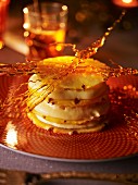 Mille feuilles with pineapple and caramel