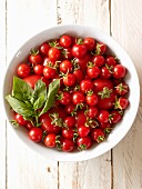 Cherry tomatoes in a bowl