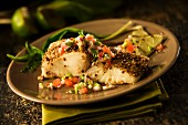 Halibut with coriander and cumin