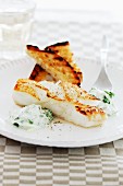 Cod fillet with herb quark