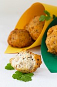 Acaraje (fried bean dumplings with prawns, Brazil)