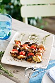 Rosemary vegetable skewers